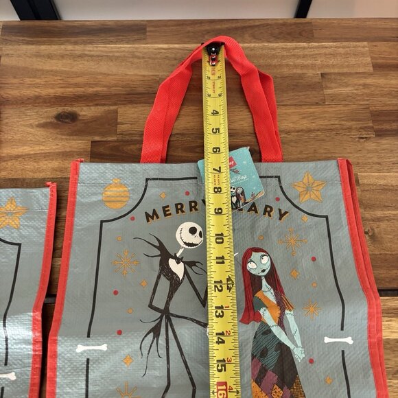 2 Disney Nightmare Before Christmas Jack Skellington Sally Shopping Treat Bag - Picture 4 of 8